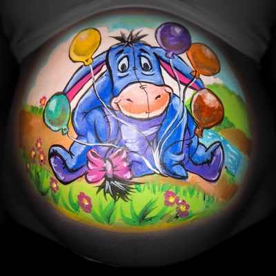 cartoon belly painting