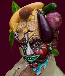 fruit and vegetables face art