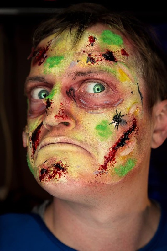 superman zombie makeup