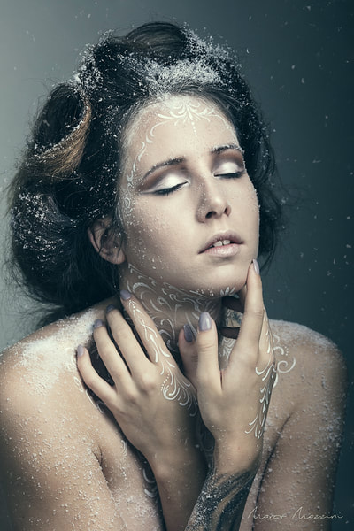 creative winter Makeup by Lynn Schockmel Luxembourg
